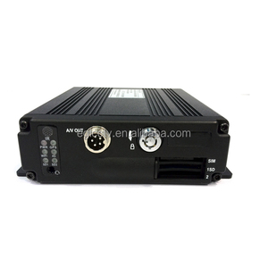 Mini gravador de vídeo digital, 720p 4ch h.264 veículo caixa preta dupla sd cartão móvel dvr