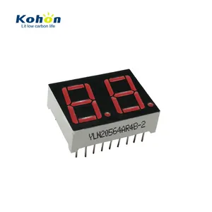 16 chips or 18 pins 2 digit led numeric 7 segment display 0.56 inch