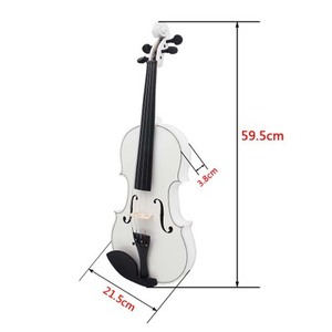 Nouvelle conception Violon noir et blanc Prix de gros Violon de bonne qualité 4/4 - Product Image 5