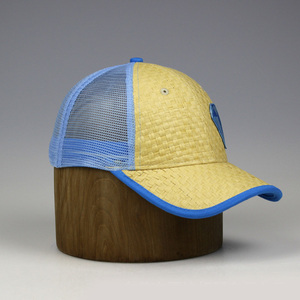Precio competitivo de alto nivel piloto piping marca Tejer paja delante de gorra de béisbol - Product Image 3