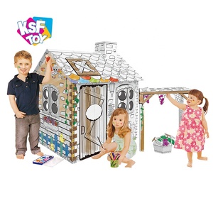 Puzzle 3D KSF per Dipingere Case, Giocattolo Creativo Fai-<span class=keywords><strong>da</strong></span>-Te per Bambini - Product Image 1