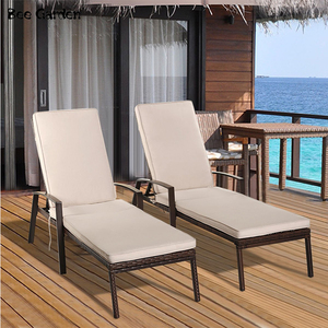 Nuevo Diseño PE <span class=keywords><strong>Rattan</strong></span> Furniture Hotel Pool <span class=keywords><strong>Tumbona</strong></span> Cama Sofá Al Aire Libre Sofá Cama - Product Image 3
