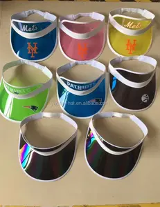 Visera de plástico de Pvc con logotipo personalizado, oferta de fábrica - Product Image 1