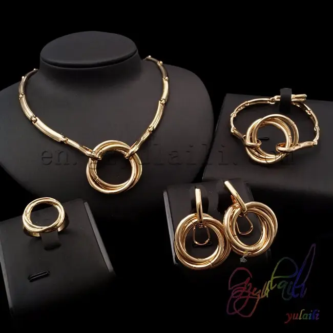 22k gold überzogene schmuck sets großeinkauf website arabisch gold schmuck designs