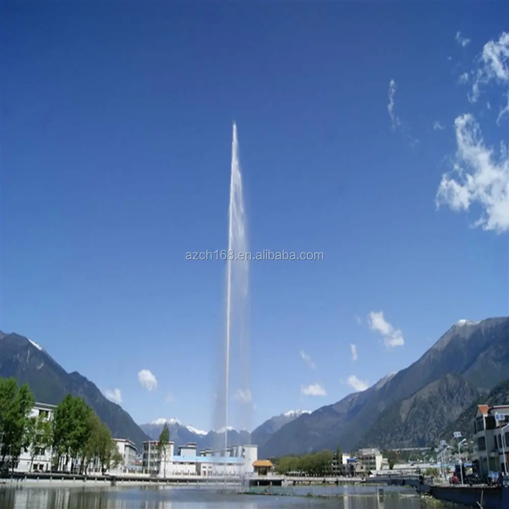 Outdoor super ad alta pressione spay fontana di acqua antivento di alta spruzzo fontana