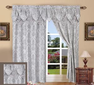High Quality Ready Made Polyester Valance <strong>Jacquard</strong> Curtains <strong>Fabric</strong> <strong>India</strong>