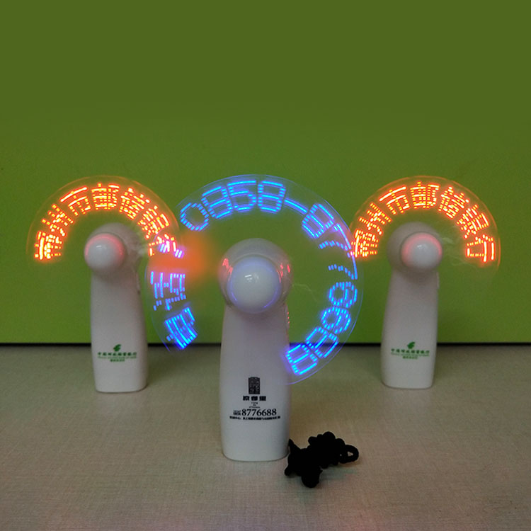 Оптовая продажа, цветной ручной мини-вентилятор для сообщений на заказ