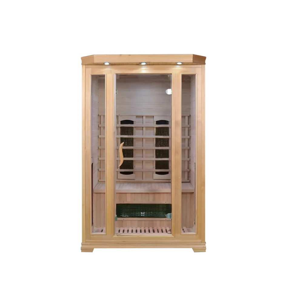 Far Infrared 2 Person Indoor Sauna Room with Ceramic Heater