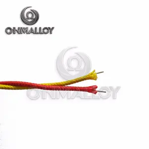 ANSI 96.1 Yellow / Red 18AWG K Type Thermocouple Cable With High Temp Insulation