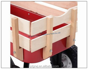 Vier wielen kruiwagen metalen houten strand kar - Product Image 4