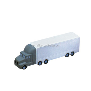 Bolas antiestrés PU personalizadas Camión contenedor PU Semis Stress Reliever - Product Image 1