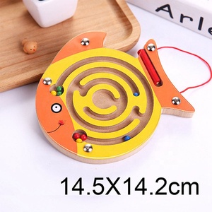 Jouets de puzzle en cube d'animaux mignons, labyrinthe, jeu en bois, jeux magiques, aimants, éducation pour enfants et adultes, équilibre, labyrinthe <span class=keywords><strong>magnétique</strong></span> - Product Image 6
