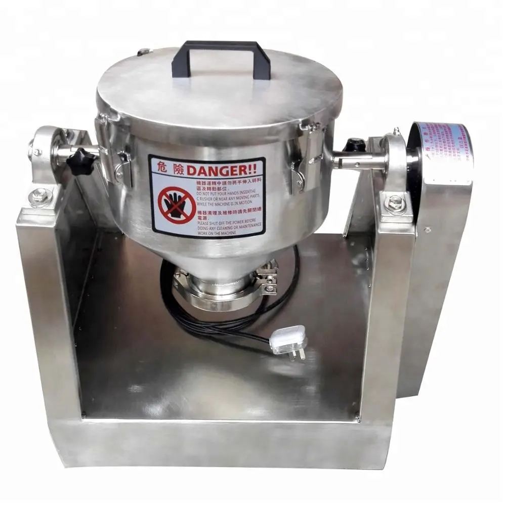 Máquina mezcladora de polvo con forma de cono de acero inoxidable duradero 7L 40L para ventas