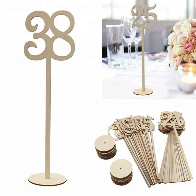 party supplies tools for birthday table number wedding cards table restaurant wooden table numbers stand