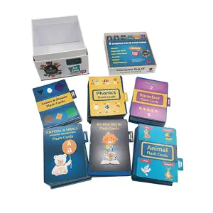 Full Color Custom Design Large Size Memory Card Game With Tag