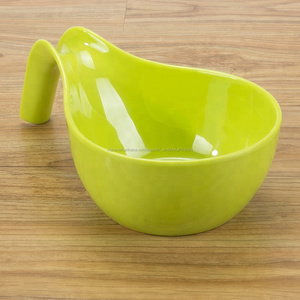 Alta calidad <span class=keywords><strong>ronda</strong></span> attacked de melamina plato de comida con mango para uso <span class=keywords><strong>en</strong></span> restaurantes - Product Image 4