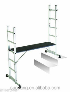 Escalera escalonada multiusos de aluminio, andamio de 5 vías, plataforma de extensión - Product Image 4