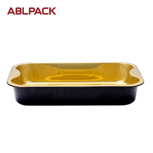 Contenedor de papel de aluminio de grado alimenticio para uso en fábrica, de la mejor calidad, color negro y dorado, nuevo - Product Image 2