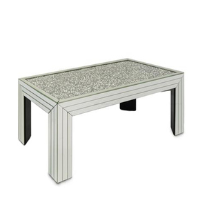 Modern Luxury Sparkle Bling Crushed Diamond <strong>Mirrored</strong> Crystal <strong>Coffee</strong> <strong>Table</strong> - Product Image 4