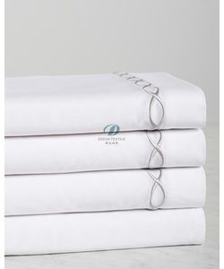 Deeda Chine usine de literie d'hôtel coton 400 fils ensemble de housse de <span class=keywords><strong>couette</strong></span> blanche avec taie d'oreiller - Product Image 5