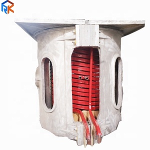 3T aluminium coquille ferraille fusion four à induction moyenne fréquence - Product Image 4