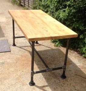 金属パイプ学校家具用工業用鋳鉄製ダイニングテーブル脚用モダン湾曲ダイニングテーブル脚 - Product Image 4