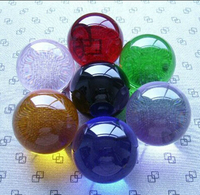 30mm 100mm 200mm Grands globes de sphère en verre de jardin de couleur claire