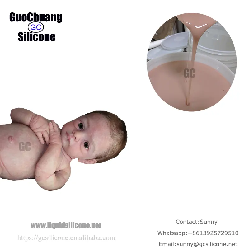 Baby Rubber Soft 0 Shore A Liquid Silicone Rubber For Reborn Baby Dolls