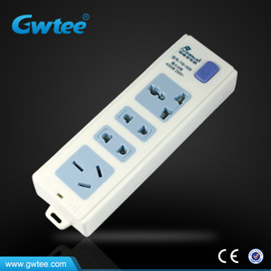 3-pin 10 grupo de manera múltiple toma de corriente universal fxd-327A con protector contra sobretensiones - Product Image 3