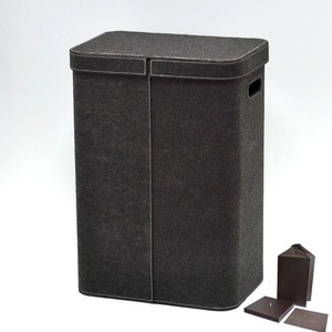 ถังซักผ้าหนัง PU ทรงสี่เหลี่ยมสีน้ำตาลขนาดใหญ่ - Product Image 4