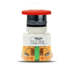 DELIXI LAY7 10A NO + NC Vierkante Verlichte Drukknop - Product Image 2