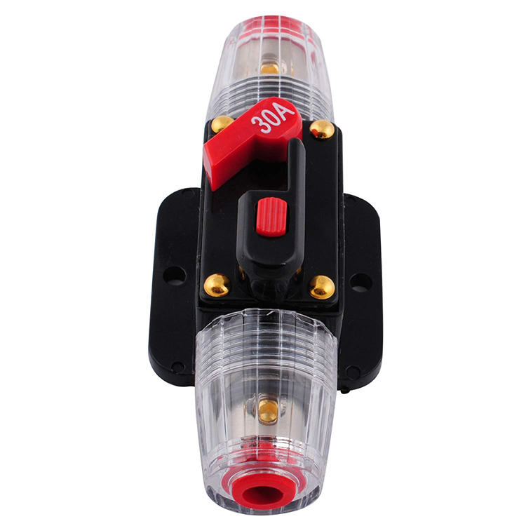 Прерыватель цепи 40A/50A, сброс предохранителя, Встроенный предохранитель для автомобиля, лодки, стерео Переключатель Звука