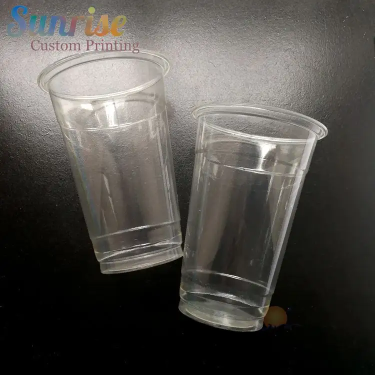 Tazza di plastica personalizzata con tazza trasparente da 20 once