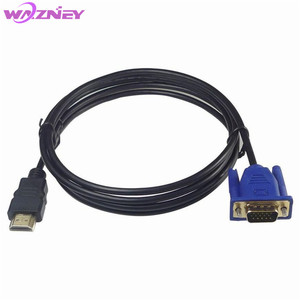 1080p 1.8 M câble <span class=keywords><strong>HDMI</strong></span> vers VGA <span class=keywords><strong>HDMI</strong></span> mâle vers VGA 15 broches mâle 1.8 mètres câble HD connecteur plaqué or pour PC <span class=keywords><strong>tablette</strong></span> ordinateur portable PC <span class=keywords><strong>TV</strong></span> - Product Image 6