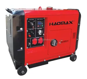 2015新モデルディーゼル発電機HAOMAX HDE8000STA単相サイレントタイプ