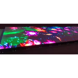 屋内グラウンドスクリーンLEDライトディスコポータブルパネルタイル強化ガラス3DダンスフロアスタンディングLEDディスプレイスクリーンパネル