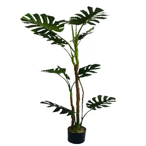 artificial vase kit trees potted house plant plastic pot bonsai