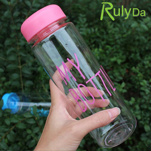 Nuevo estilo 500 ml deportes claro PC mi botella de agua botella de plástico jugo de frutas brillo botella de agua - Product Image 6