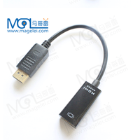 Câble convertisseur mâle vers HDMI femelle, service OEM, 4K*2K, grand câble DP vers HDMI mâle vers femelle pour ordinateur