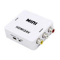 HDMI2AV Composito Mini HDMI 4K di ingresso a 3 RCA Audio Video AV CVBS uscita 1080p Converter box per computer di DVD per HDTV