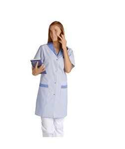 Uniforme da cameriera e babysitter da donna, camicia con scollo a V per salone - Product Image 3
