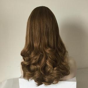 LXAD10Kosher parrucca fornitore europeo vergine di capelli umani fasci e parrucche biondo per bianco ebraico parrucca legata a mano - Product Image 1