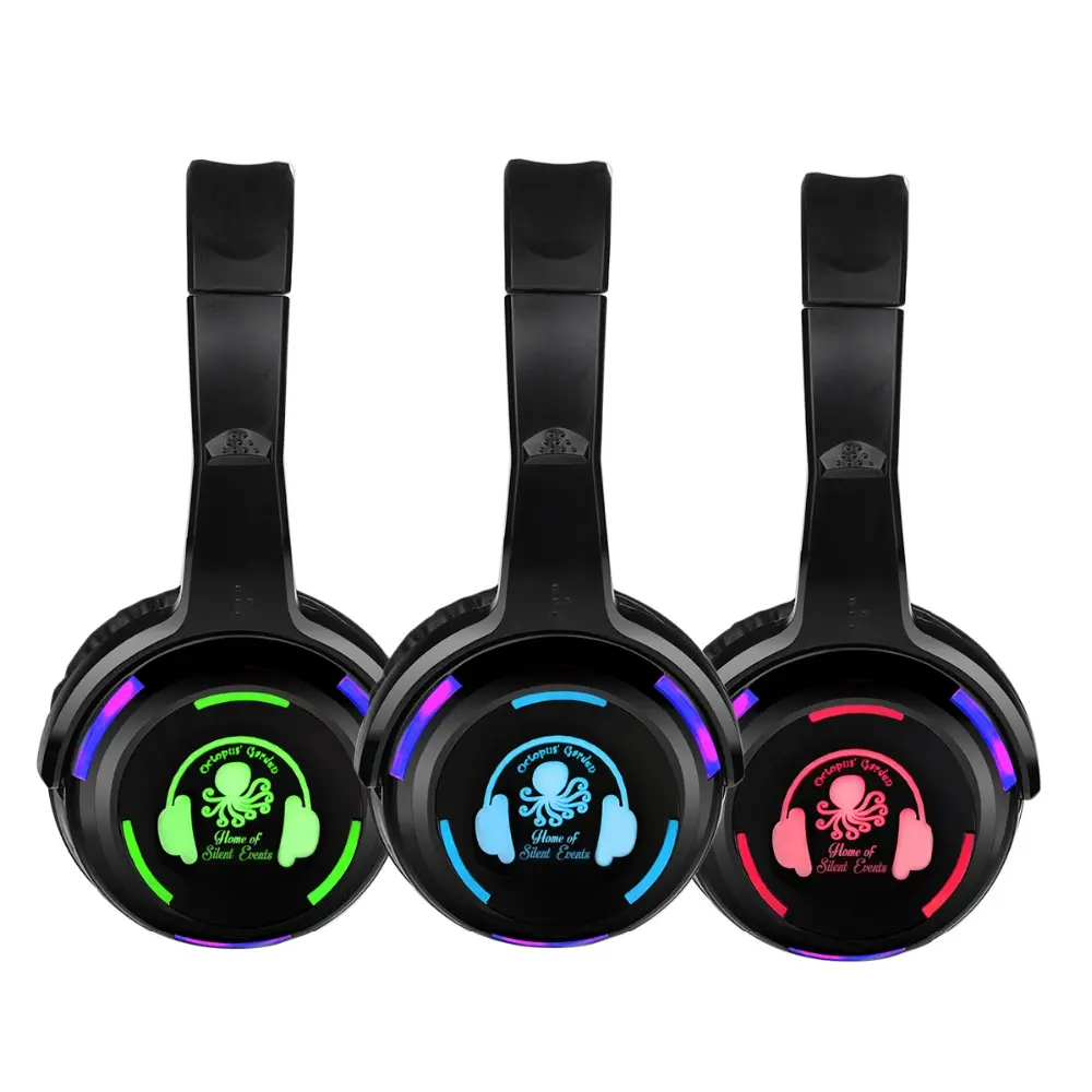 Best Sound Stage Led silent disco cuffie senza fili con personalizza il logo RF988