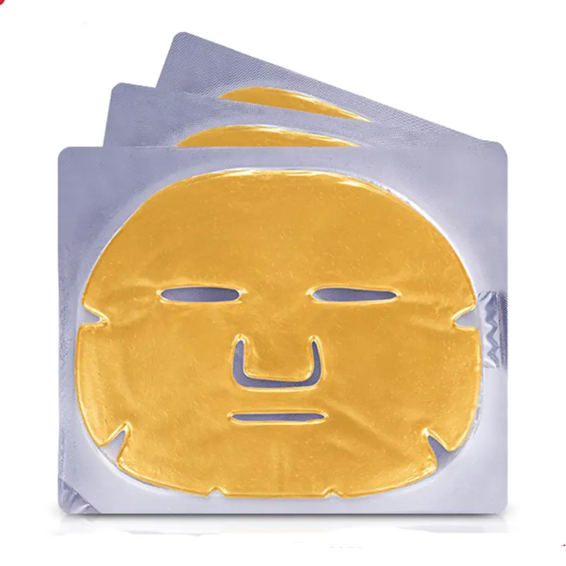 Máscara facial de bicolágeno, folha orgânica de creme gel 24k para cuidados com a pele