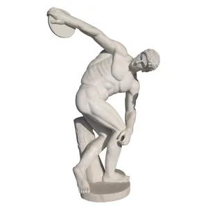 Marble male nude sculpture