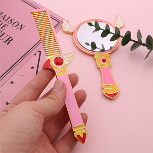 Peigne à ailes d'ange, pierre naturelle, accessoire pour femmes, <span class=keywords><strong>baguette</strong></span> magique, oiseau, cadeau d'anniversaire, bijoux, marin, lune, cartes, Sakura, peigne, miroir - Product Image 5