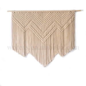 Dahua — tenture murale en <span class=keywords><strong>macramé</strong></span>, tissu avec Crochet, en coton, pour décoration, vente en gros, usine, how006 - Product Image 4