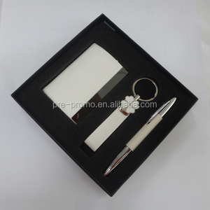 Portatarjetas del nombre comercial de llavero y regalo de <span class=keywords><strong>la</strong></span> pluma conjunto - Product Image 1