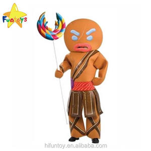 Disfraz de Mascota Infantil Profesional de <span class=keywords><strong>Shrek</strong></span> de Funtoys CE, Disfraz de Guerrero de Hombre de Jengibre - Product Image 1