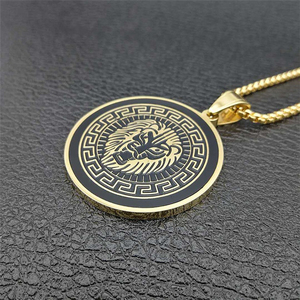 2018 Ultimo Disegno Dell'acciaio Inossidabile Dei Monili Dell'annata Lion Head <span class=keywords><strong>Ciondolo</strong></span> <span class=keywords><strong>Collana</strong></span> In Acciaio Inox - Product Image 2